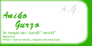 aniko gurzo business card